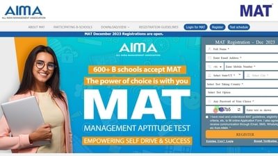 AIMA MAT Dec 2023: Register at mat.aima.in