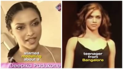 Fans react to Deepika Padukone's old modelling video. Fans react to Deepika Padukone's old modelling video.