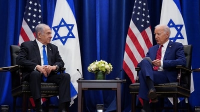U.S. President Joe Biden and Israeli Prime Minister Benjamin Netanyahu (REUTERS)