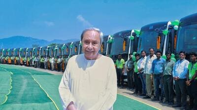 Odisha Chief Minister Naveen Patnaik during the flagging off the first phase of buses under the Location Accessible Multimodal Initiative (LAccMI) scheme, in Malkangari on Thursday. (ANI Pic Service) Odisha Chief Minister Naveen Patnaik during the flagging off the first phase of buses under the Location Accessible Multimodal Initiative (LAccMI) scheme, in Malkangari on Thursday. (ANI Pic Service)