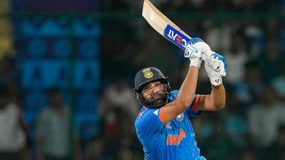 India captain Rohit Sharma plays a shot during World Cup 2023 (PTI) India captain Rohit Sharma plays a shot during World Cup 2023 (PTI)
