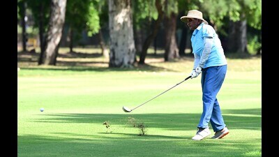 Player in action during Chandigarh Golf League at Golf Club in Chandigarh on Friday. (Keshav Singh/HT) Player in action during Chandigarh Golf League at Golf Club in Chandigarh on Friday. (Keshav Singh/HT)