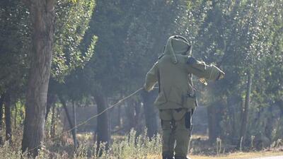 Police said the IEDs were three cylinders suspiciously lying on roadside in north Kashmir’s Handwara district (X/ChinarcorpsIA)