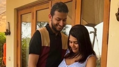 Ritesh Agarwal and Geetansha Sood. (Twitter ) Ritesh Agarwal and Geetansha Sood. (Twitter )