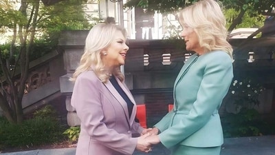Sara Netanyahu (left) and Jill Biden in New York City on September 20, 2023. (Image courtesy: Cleveland Jewish News) Sara Netanyahu (left) and Jill Biden in New York City on September 20, 2023. (Image courtesy: Cleveland Jewish News)