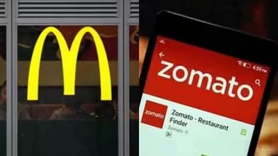McDonalds and Zomato logo are seen (Rep image) McDonalds and Zomato logo are seen (Rep image)