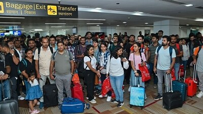 Stranded Indians in war-hit Israel return to India Stranded Indians in war-hit Israel return to India