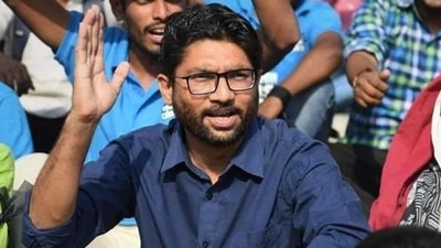 Gujarat MLA Jignesh Mevani slammed BCCI for arranging a musical event before the India-Pakistan match on Saturday. Gujarat MLA Jignesh Mevani slammed BCCI for arranging a musical event before the India-Pakistan match on Saturday.