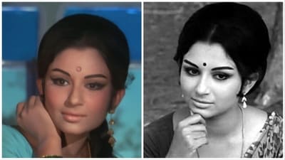Sharmila Tagore in a still from Aradhana and Aranyer Din Ratri. Sharmila Tagore in a still from Aradhana and Aranyer Din Ratri.