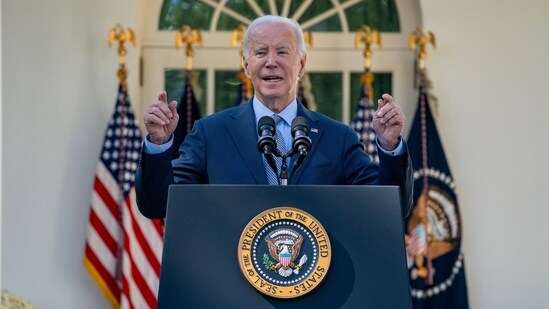 President Joe Biden speaks during an event in the Rose Garden of the White House, Oct. 11, 2023, in Washington. (AP Photo/Evan Vucci) (AP)