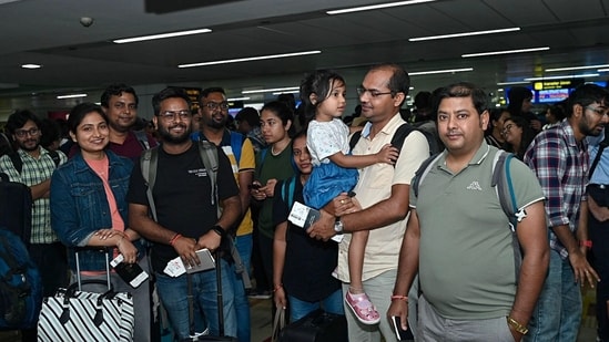 India has launched Operation Ajay to help Indians wanting to return home due to the recent attacks on Israeli towns by Hamas militants, escalating tensions in the area. As many as 212 Indian nationals from Israel arrived at the Delhi airport early this morning on the special charter flight.&nbsp;&nbsp;(PTI)