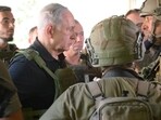 Benjamin Netanyahu visits Israeli infantrymen. Benjamin Netanyahu visits Israeli infantrymen.