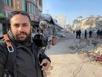In this photo provided by Reuters, Issam Abdallah, a videographer for the news agency, poses for a selfie while working in Maras, Turkey, in February 11, 2023. (Issam Abdallah/Reuters via AP) In this photo provided by Reuters, Issam Abdallah, a videographer for the news agency, poses for a selfie while working in Maras, Turkey, in February 11, 2023. (Issam Abdallah/Reuters via AP)
