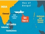  280 nautical miles east of Chennai in Bay of Bengal.