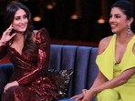 Kareena Kapoor and Priyanka Chopra on an episode of Koffee With Karan season 6. Kareena Kapoor and Priyanka Chopra on an episode of Koffee With Karan season 6.