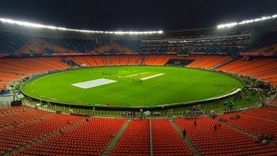 Preparations underway at Narendra Modi Stadium for the ICC Men's Cricket World Cup match between India and Pakistan on Oct 14 (ANI Pic Service) Preparations underway at Narendra Modi Stadium for the ICC Men's Cricket World Cup match between India and Pakistan on Oct 14 (ANI Pic Service)