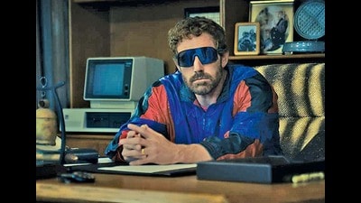 Ben Affleck as Phil Knight in ‘Air’. The Ben Affleck-directedfilm tells the story about how Nike managed to woo NBA rookie Michael Jordan to sign the sponsorship deal that launched the iconic Air Jordan line. (Amazon Studios) Ben Affleck as Phil Knight in ‘Air’. The Ben Affleck-directedfilm tells the story about how Nike managed to woo NBA rookie Michael Jordan to sign the sponsorship deal that launched the iconic Air Jordan line. (Amazon Studios)