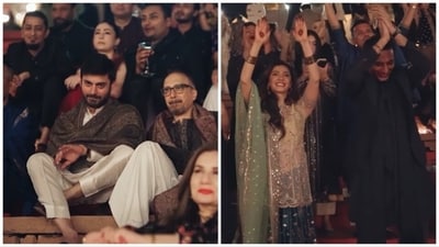 Fawad Khan was spotted at Mahira Khan and Salim Karim's wedding festivities.