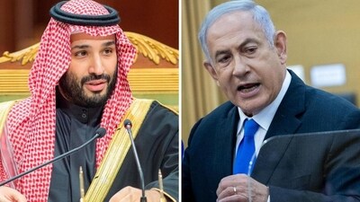 Israel PM Benjamin Netanyahu (right) and Saudi Crown Prince Mohammed bin Salman (left). Israel PM Benjamin Netanyahu (right) and Saudi Crown Prince Mohammed bin Salman (left).
