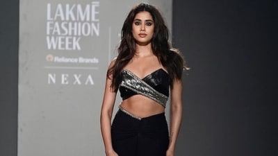 Janhvi Kapoor turns showstopper at Lakme Fashion Week for designer Amit Aggarwal. (Instagram) Janhvi Kapoor turns showstopper at Lakme Fashion Week for designer Amit Aggarwal. (Instagram)