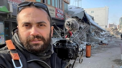 In this photo provided by Reuters, Issam Abdallah, a videographer for the news agency, poses for a selfie while working in Maras, Turkey, in February 11, 2023. (Issam Abdallah/Reuters via AP) In this photo provided by Reuters, Issam Abdallah, a videographer for the news agency, poses for a selfie while working in Maras, Turkey, in February 11, 2023. (Issam Abdallah/Reuters via AP)
