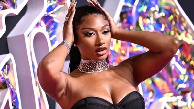 Megan Thee Stallion arrives at the MTV Video Music Awards on Tuesday, Sept. 12, 2023, at the Prudential Center in Newark, N.J. (Photo by Evan Agostini/Invision/AP) (Evan Agostini/Invision/AP) Megan Thee Stallion arrives at the MTV Video Music Awards on Tuesday, Sept. 12, 2023, at the Prudential Center in Newark, N.J. (Photo by Evan Agostini/Invision/AP) (Evan Agostini/Invision/AP)