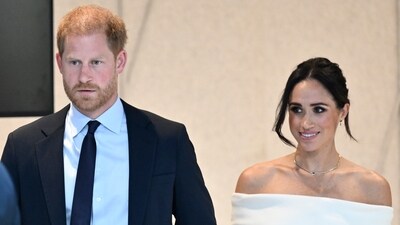 Britain's Prince Harry, The Duke of Sussex, left, and Meghan, Duchess of Sussex, participate in The Archewell Foundation Parents' Summit "Mental Wellness in the Digital Age" as part of Project Healthy Minds' World Mental Health Day Festival on Tuesday, Oct. 10, 2023, in New York. (Evan Agostini/Invision/AP) Britain's Prince Harry, The Duke of Sussex, left, and Meghan, Duchess of Sussex, participate in The Archewell Foundation Parents' Summit "Mental Wellness in the Digital Age" as part of Project Healthy Minds' World Mental Health Day Festival on Tuesday, Oct. 10, 2023, in New York. (Evan Agostini/Invision/AP)