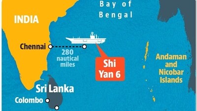 280 nautical miles east of Chennai in Bay of Bengal. 280 nautical miles east of Chennai in Bay of Bengal.
