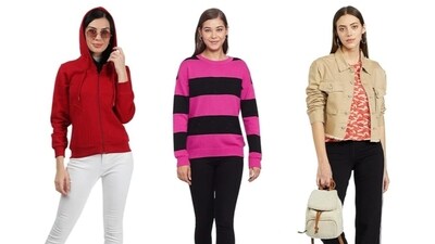 Amazon Sale 2023: Get exciting discounts on jackets, sweaters and sweatshirts for women. Amazon Sale 2023: Get exciting discounts on jackets, sweaters and sweatshirts for women.