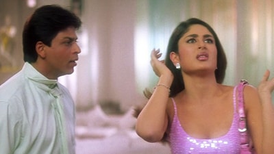 Shah Rukh Khan and Kareena Kapoor in a still from Kabhi Khushi Kabhie Gham. Shah Rukh Khan and Kareena Kapoor in a still from Kabhi Khushi Kabhie Gham.
