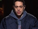 Saturday Night Live host Pete Davidson delivered an emotional speech addressing the Israel and Palestine conflict during the opening minutes of the show’s new episode (@nbcsnl screenshot/X)