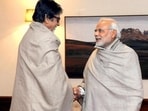PM Narendra Modi and bollywood actor Amitabh Bachchan PM Narendra Modi and bollywood actor Amitabh Bachchan