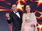 Hema Malini made her directorial debut with a film starring Shah Rukh Khan. Hema Malini made her directorial debut with a film starring Shah Rukh Khan.