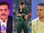 Ravi Shastri (L) and Sunil Gavaskar (R) were pretty unhappy with Shaheen Afridi's (C) performance against India. Ravi Shastri (L) and Sunil Gavaskar (R) were pretty unhappy with Shaheen Afridi's (C) performance against India.