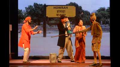 A scene from the production ‘Azadi ki Diwani Durga Bhabhi’. (HT Photo) A scene from the production ‘Azadi ki Diwani Durga Bhabhi’. (HT Photo)