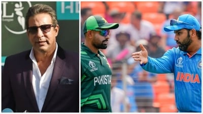 Wasim Akram slammed Pakistan's think tank after India recorded a famous win at the ODI World Cup (AFP-PTI)