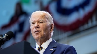 Israel-Hamas War: US president Joe Biden speaks. (AP) Israel-Hamas War: US president Joe Biden speaks. (AP)
