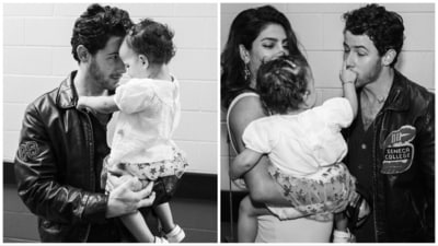 Nick Jonas drops family photos with Malti and Priyanka Chopra. Nick Jonas drops family photos with Malti and Priyanka Chopra.