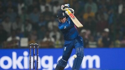 Chasing a target of 285, England were bowled out for 215 in 40.3 overs. Harry Brook was their top-scorer with a knock of 66 off 61 balls. (PTI) Chasing a target of 285, England were bowled out for 215 in 40.3 overs. Harry Brook was their top-scorer with a knock of 66 off 61 balls. (PTI)