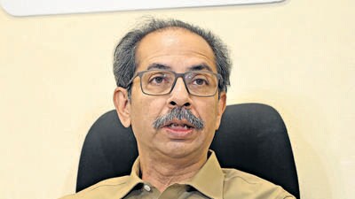 Taking a potshot at the BJP, the Sena (UBT) chief said, “The first by-election won by the Shiv Sena on the grounds of Hindutva was in 1987. What was the BJP doing in those days? They were thinking along the lines of socialism and Gandhism. When they realised that elections can be won on the grounds of Hindutva, they came with us. Now they have become so big, they feel that no one else is needed” (HT PHOTO)
