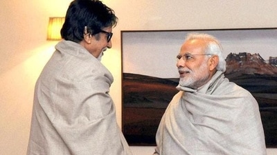 PM Narendra Modi and bollywood actor Amitabh Bachchan (PTI ) PM Narendra Modi and bollywood actor Amitabh Bachchan (PTI )