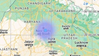 Earthquake tremors felt in Delhi