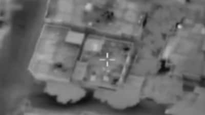 The Israeli Air Force (IAF) shared a video of the airstrike that killed the Hamas commander. (IAFsite)