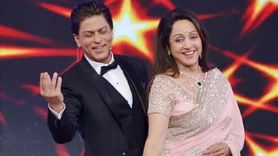 Hema Malini made her directorial debut with a film starring Shah Rukh Khan. Hema Malini made her directorial debut with a film starring Shah Rukh Khan.