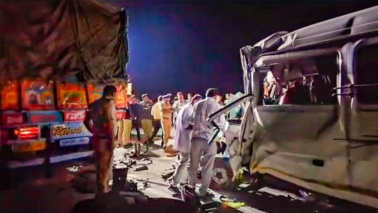 The tempo was carrying a group of pilgrims from Nashik to Baba Teerth pilgrimage site in Aurangabad, according to the police. The accident occurred when the tempo was returning to Nashik after the darshan.&nbsp;(PTI)