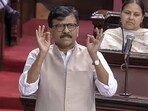 Shiv Sena (UBT) MP Sanjay Raut in the Rajya Sabha. Shiv Sena (UBT) MP Sanjay Raut in the Rajya Sabha.