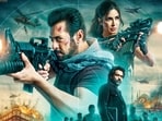 Salman Khan, Katrina Kaif, and Emraan Hashmi on the poster of Tiger 3 Salman Khan, Katrina Kaif, and Emraan Hashmi on the poster of Tiger 3