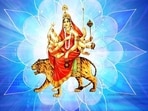 Maa Chandraghanta is worshipped on the third day of Navratri. Maa Chandraghanta is worshipped on the third day of Navratri.