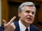 FILE PHOTO: FBI Director Christopher Wray testifies before a House Judiciary Committee hearing on "oversight of the Federal Bureau of Investigation" and alleged politicization of law enforcement, on Capitol Hill in Washington, U.S., July 12, 2023. REUTERS/Jonathan Ernst/File Photo