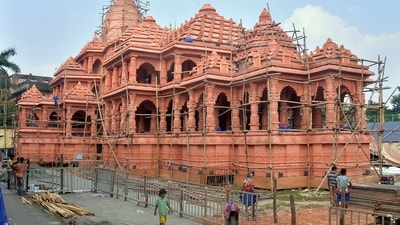 Union Home Minister Amit Shah inaugurated the community Durga Puja pandal at the Santosh Mitra Square in Kolkata on October 16. (ANI) Union Home Minister Amit Shah inaugurated the community Durga Puja pandal at the Santosh Mitra Square in Kolkata on October 16. (ANI)